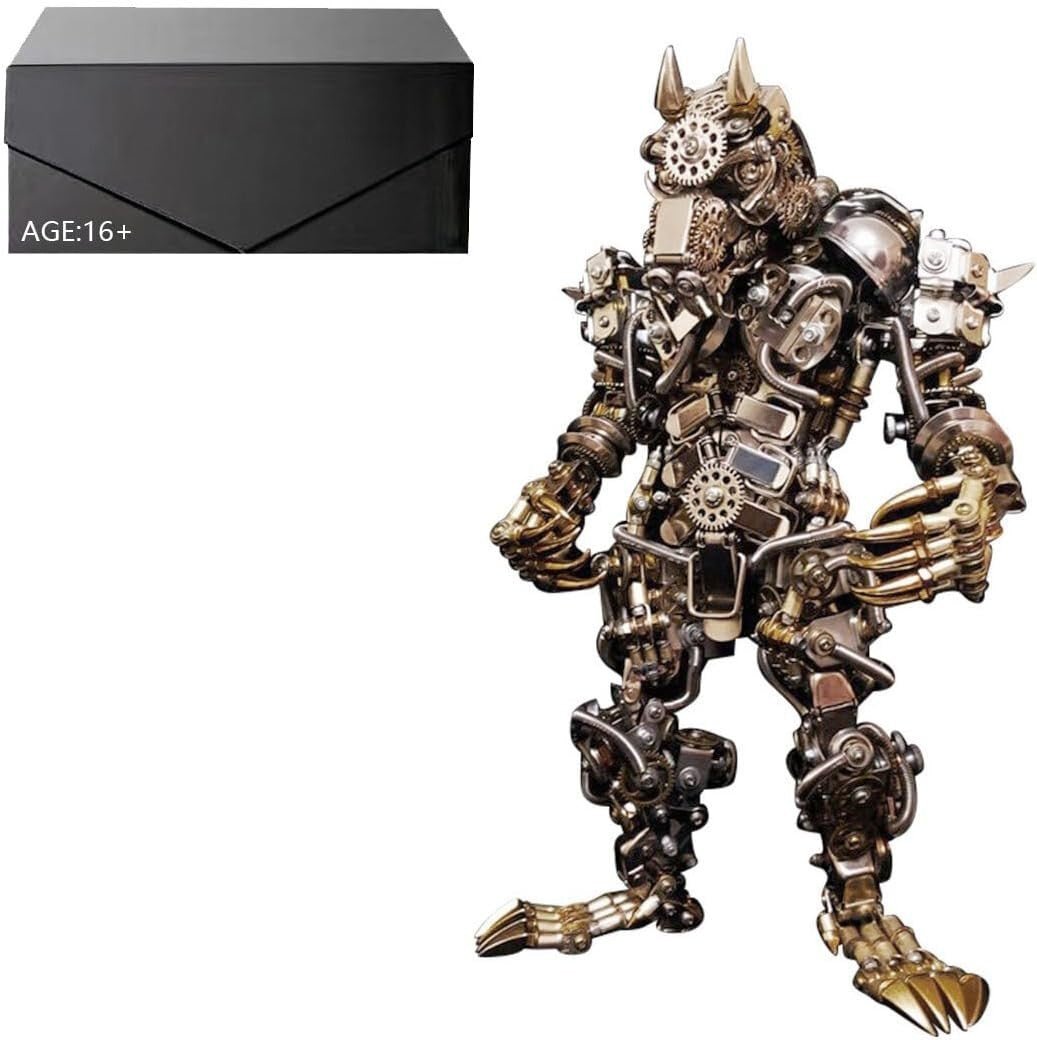 3D Metal Werewolf Puzzle Kit 2000PCS Steampunk DIY Model Decor - Kwikley