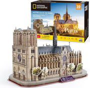 3D Notre Dame Paris Puzzle 128 Piece Architecture Model Kit Gift - Kwikley