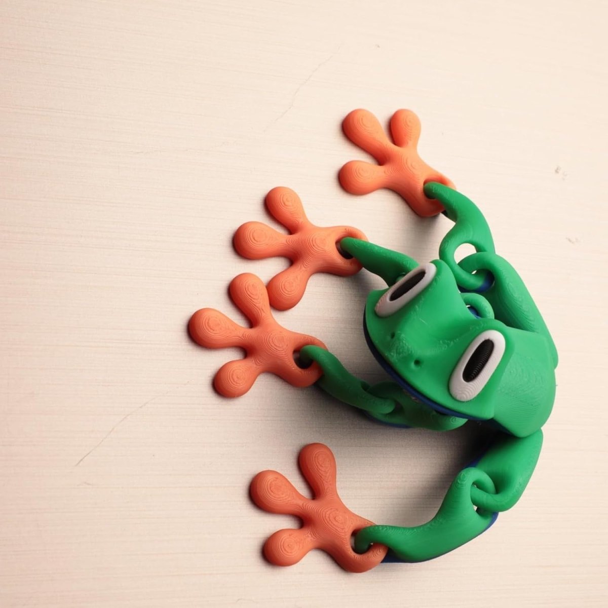 3D Printed Frog Fidget Toy Desk Stress Relief Articulated Animal - Kwikley