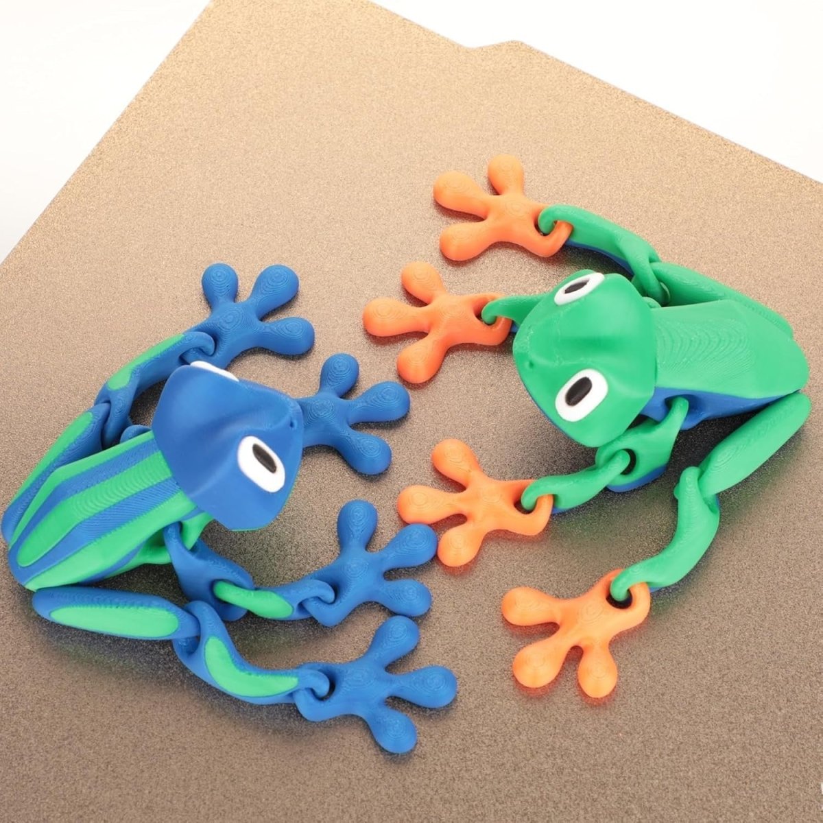 3D Printed Frog Fidget Toy Desk Stress Relief Articulated Animal - Kwikley