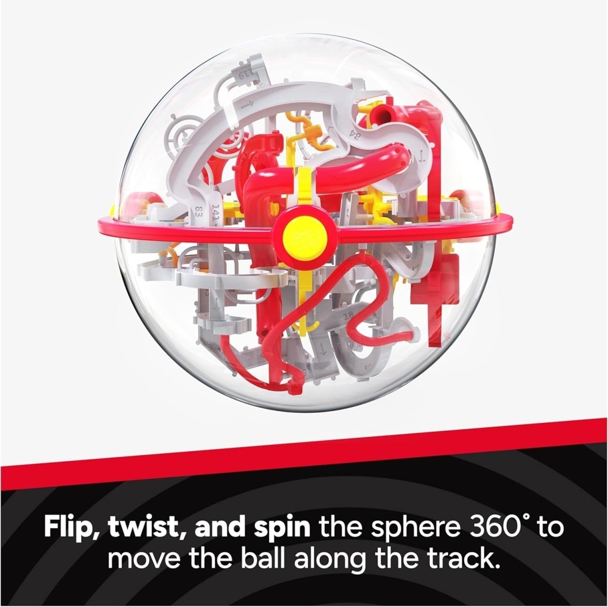 3D Puzzle Ball Maze Game 150 Obstacles Fidget Toy Brain Teaser Travel Game - Kwikley