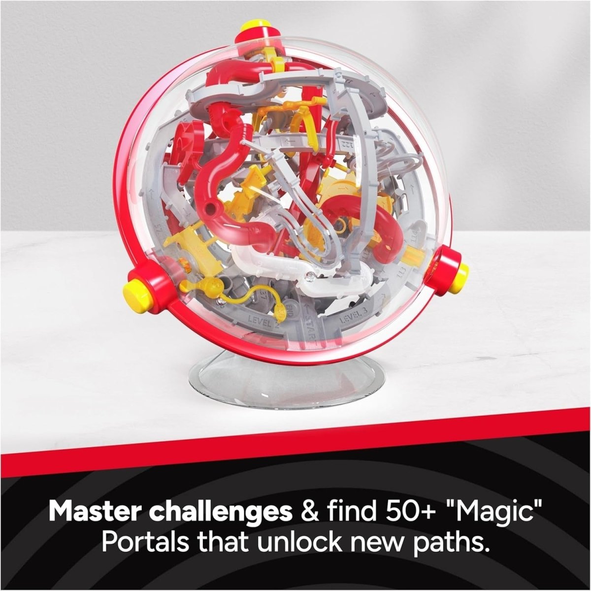 3D Puzzle Ball Maze Game 150 Obstacles Fidget Toy Brain Teaser Travel Game - Kwikley