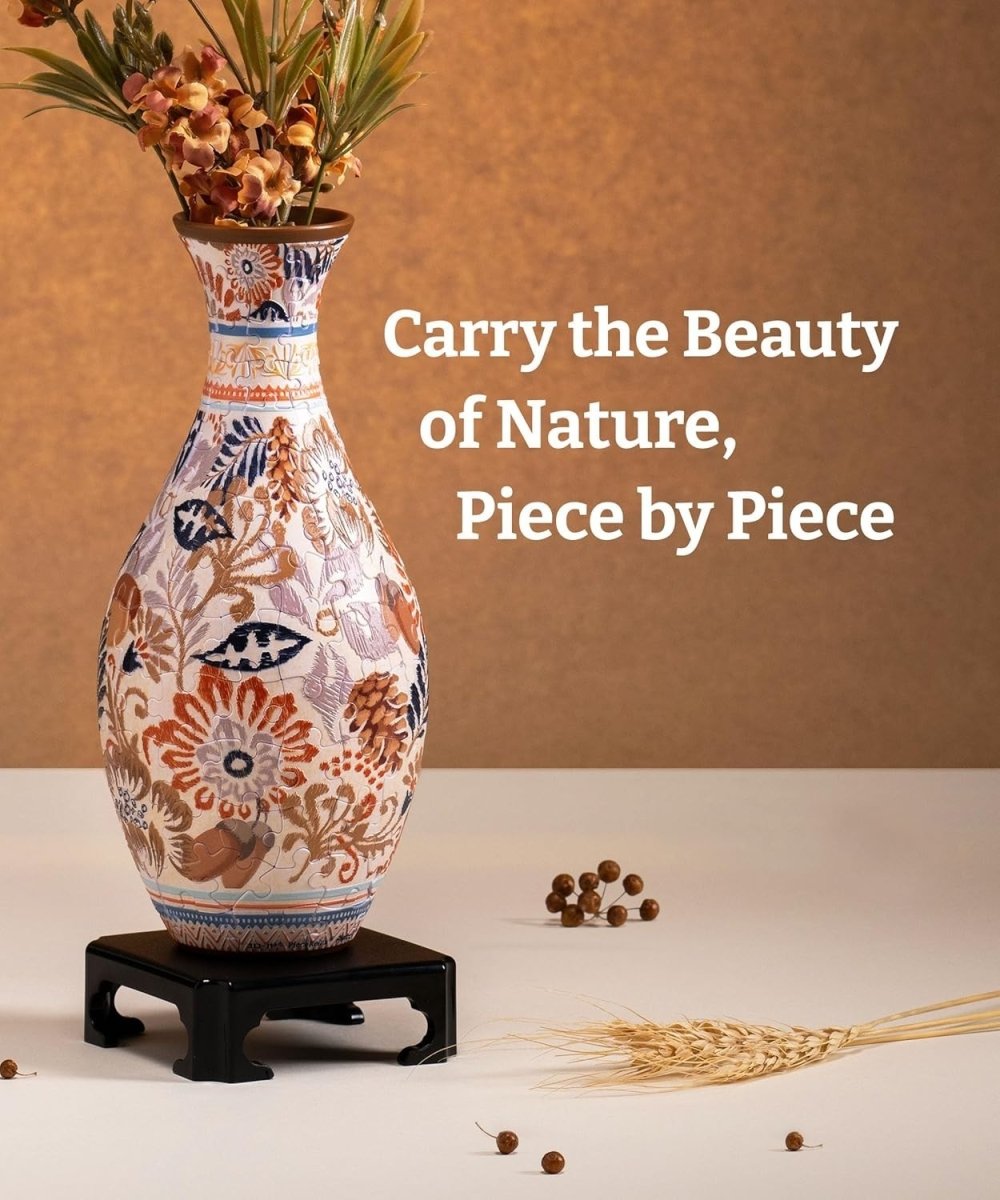 3D Puzzle Flower Vase DIY Home Decor Autumn Floral Gift 160 Pieces - Kwikley
