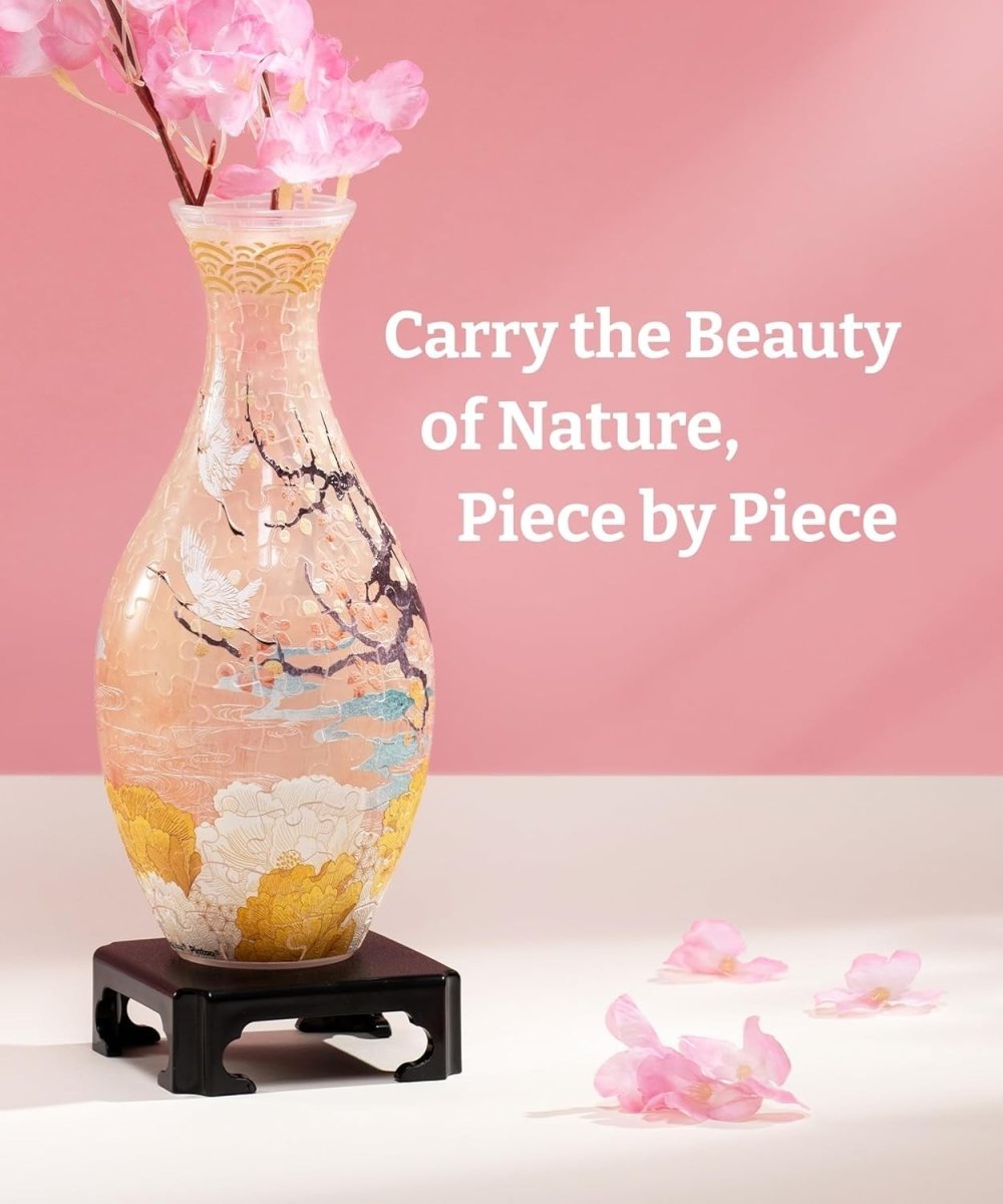 3D Puzzle Flower Vase DIY Home Decor Floral Display Gift 160 Pieces - Kwikley