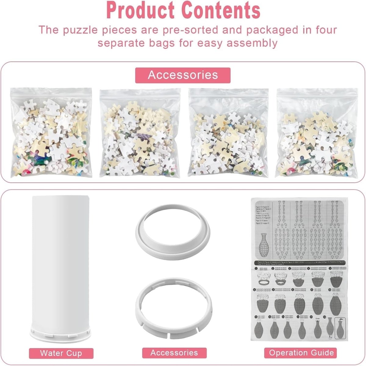 3D Puzzle Flower Vase Kit 160PCS DIY Hummingbird Home Decor Gift - Kwikley