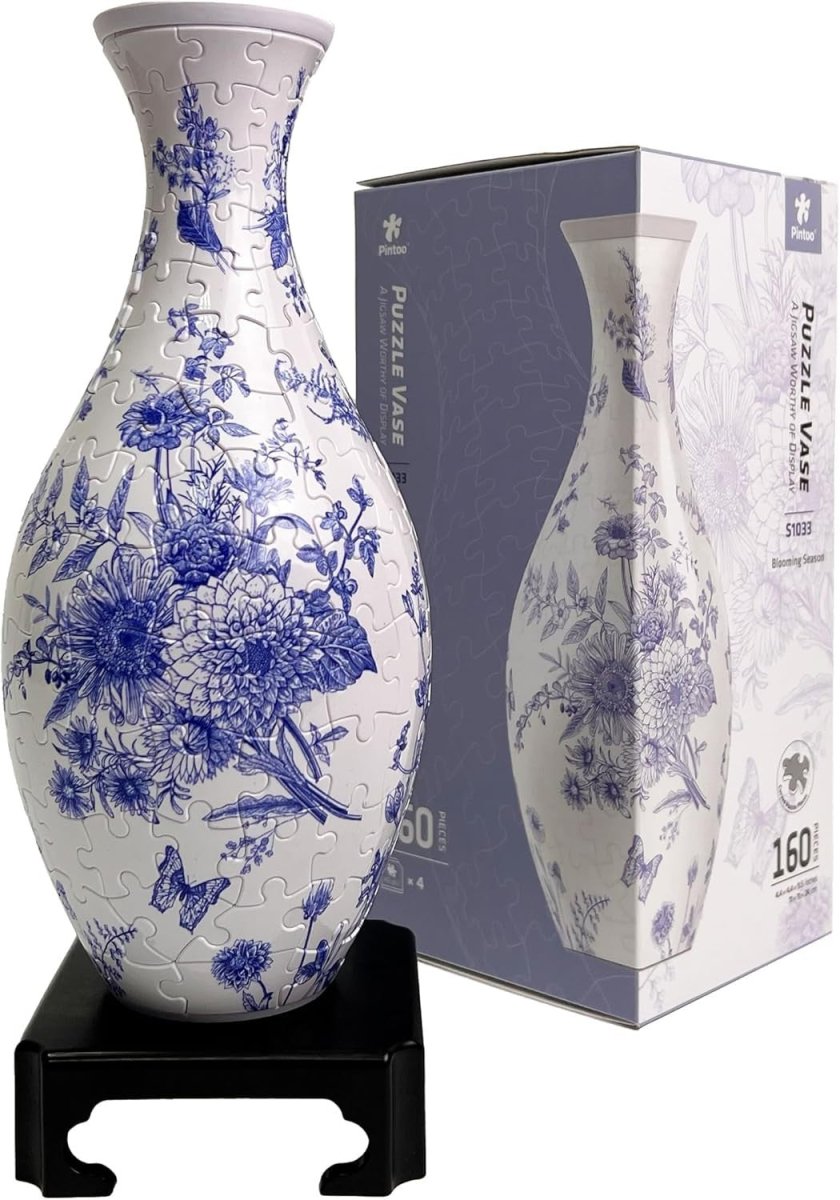 3D Puzzle Vase 160 Piece Flower Vase DIY Home Decor Gift for Women - Kwikley