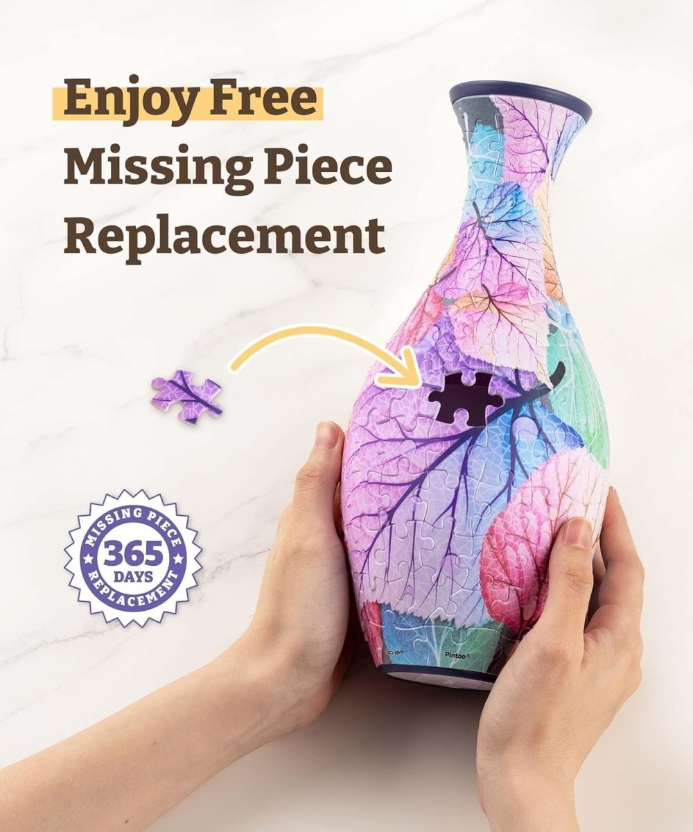 3D Puzzle Vase 160 Piece Magpies Plum Tree Floral Home Decor Gift - Kwikley