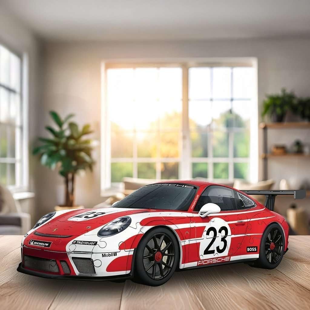 3D Racing Car Puzzle 108 Piece Sports Car Model Kit Collectible - Kwikley