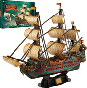 3D San Felipe Ship Puzzle 248 Piece Sailing Boat Model Kit Gift - Kwikley