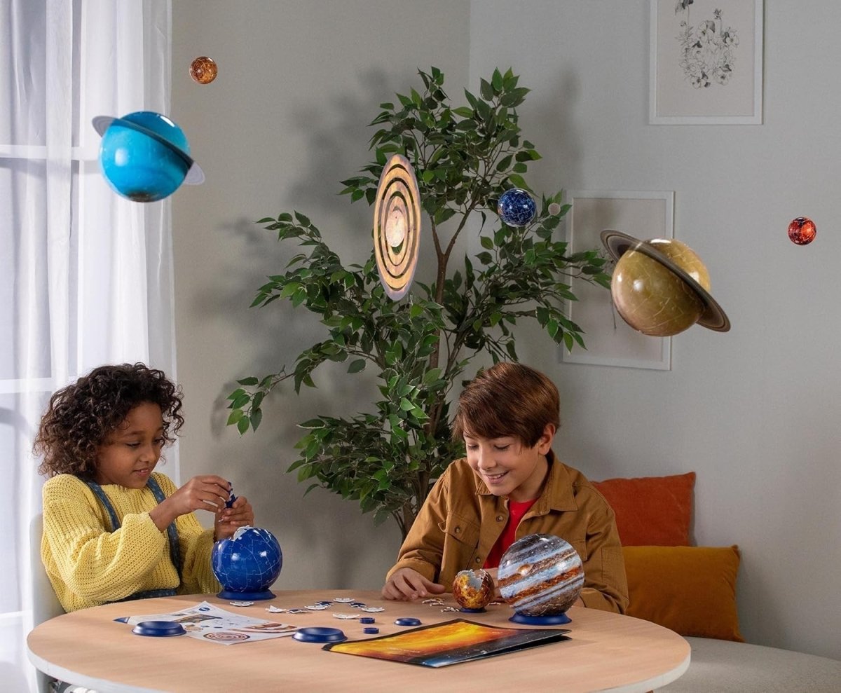 3D Solar System Puzzle Set 540 Piece Planet Model Kit Space Gift - Kwikley
