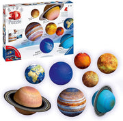 3D Solar System Puzzle Set 540 Piece Planet Model Kit Space Gift - Kwikley
