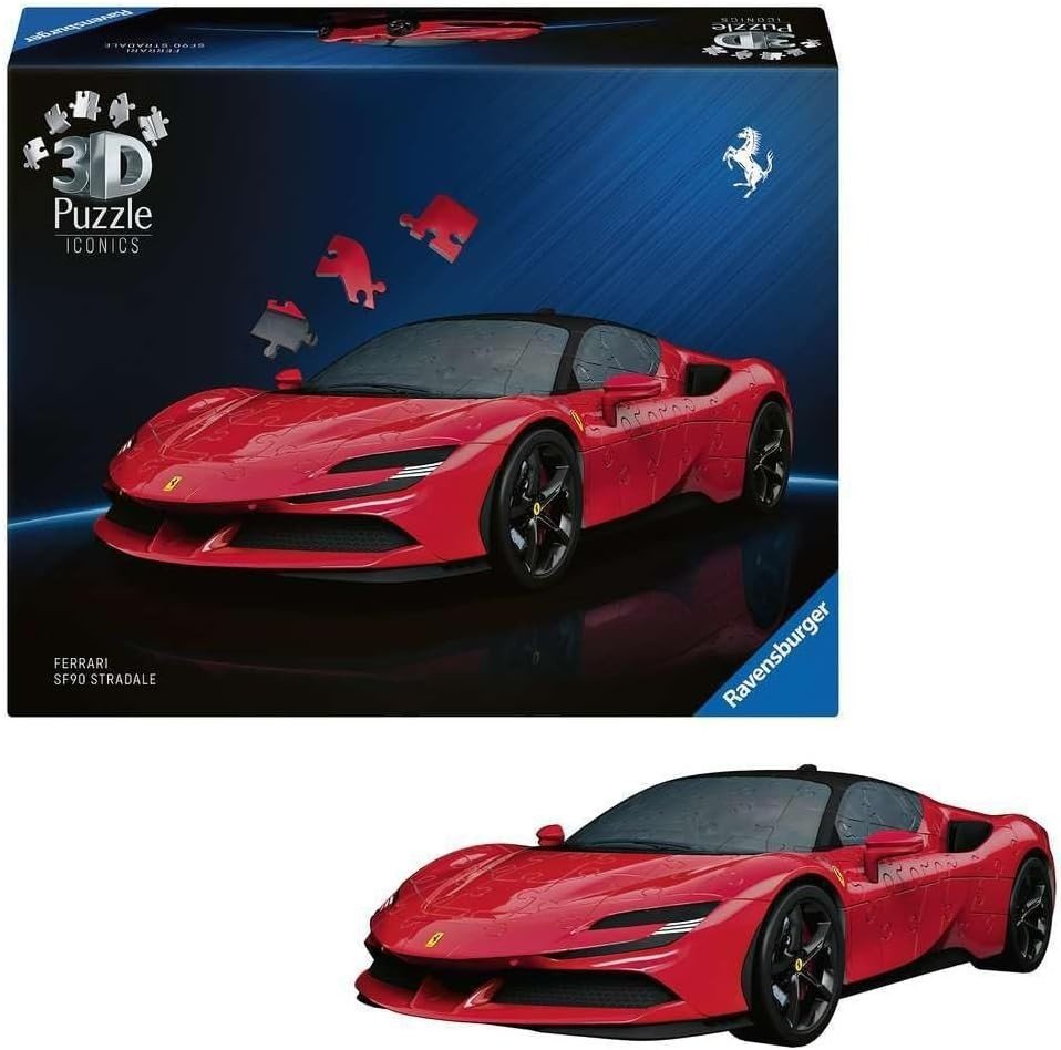 3D Sports Car Puzzle 108 Piece Racing Car Model Kit No Glue Gift - Kwikley