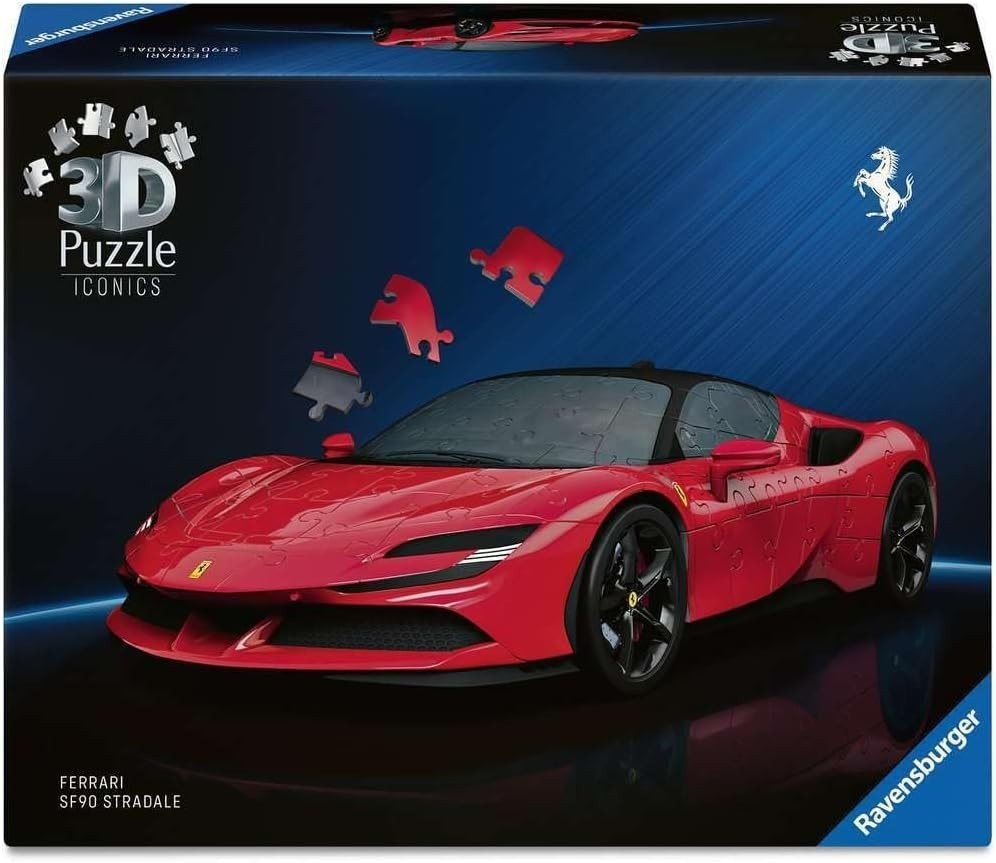 3D Sports Car Puzzle 108 Piece Racing Car Model Kit No Glue Gift - Kwikley