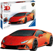 3D Sports Car Puzzle Model 108 Piece Supercar Building Kit No Glue - Kwikley