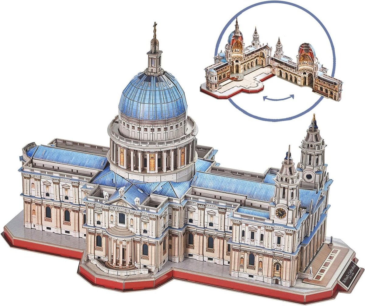 3D St Pauls Cathedral Puzzle 643 Piece Architecture Model Kit Gift - Kwikley