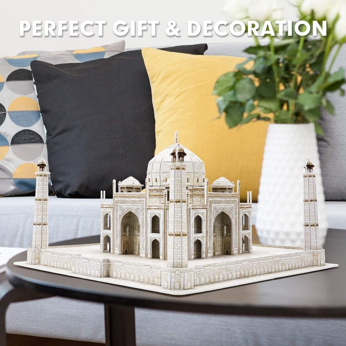3D Taj Mahal Puzzle 87 Piece Architecture Model Kit Educational Gift - Kwikley
