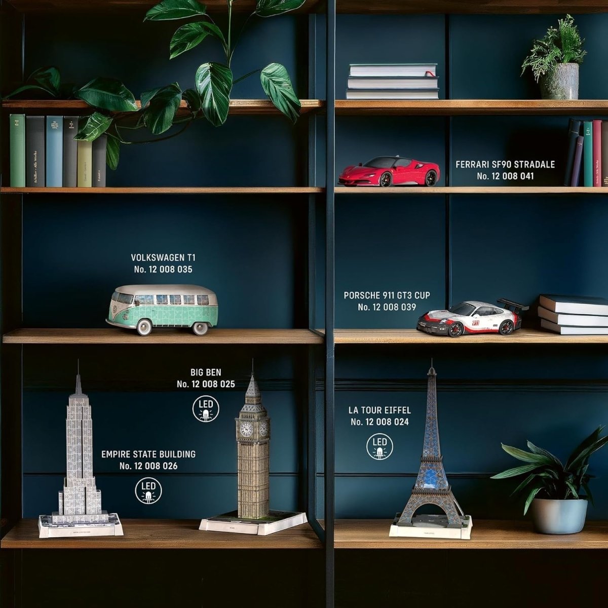 3D Tower Puzzle with LED Light Famous Landmark Building Model Kit - Kwikley