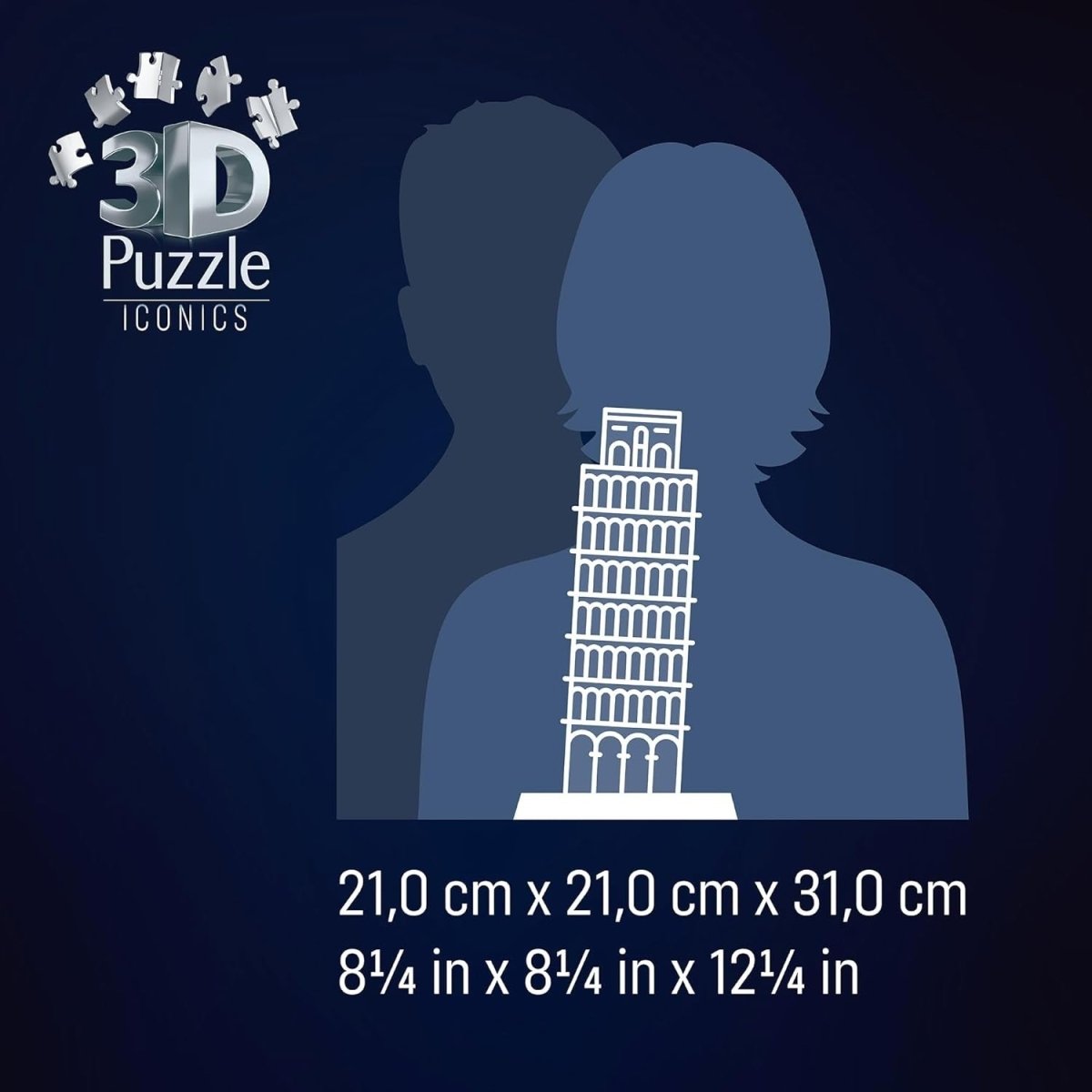 3D Tower Puzzle with LED Light Famous Landmark Building Model Kit - Kwikley