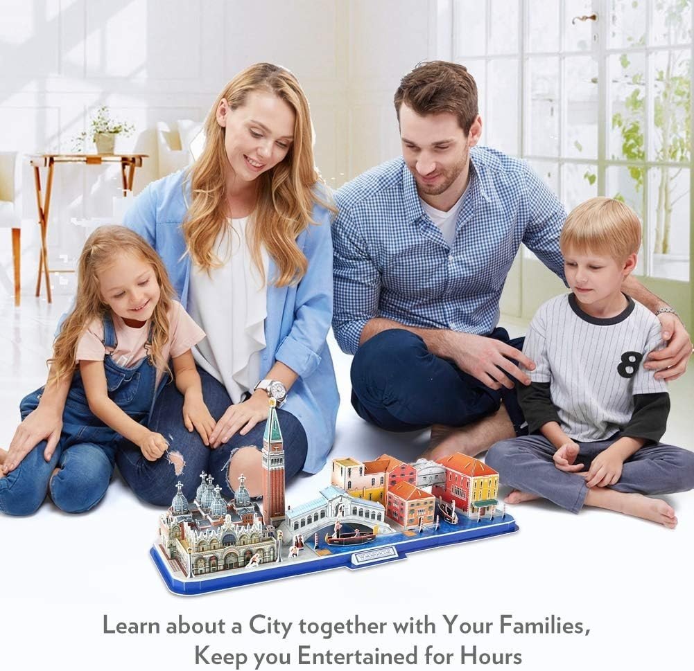 3D Venice Skyline Puzzle Italy Landmark Model Kit 126PCS Gift Decor - Kwikley
