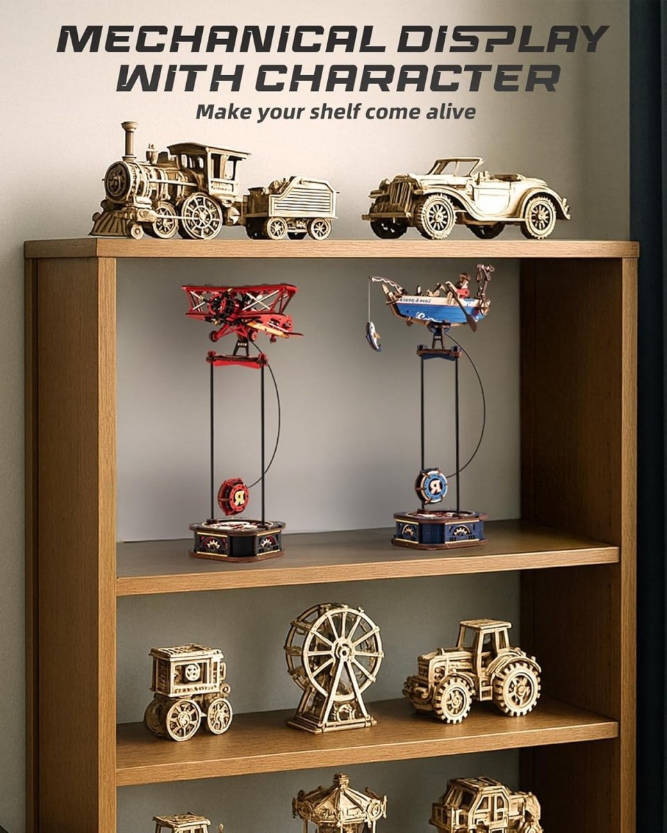 3D Wooden Airplane Balance Toy DIY Mechanical Desk Ornament Kit - Kwikley