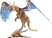 3D Wooden Dragon Puzzle Kit Moving Wings Mechanical Model 320PCS - Kwikley