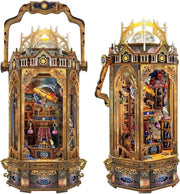 3D Wooden Galaxy Lantern Puzzle DIY Music LED Decor Model Kit - Kwikley