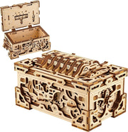 3D Wooden Lock Box Puzzle DIY Secret Storage Chest Kit 504PCS Adult Build - Kwikley
