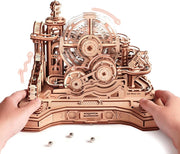 3D Wooden Marble Run Pinball Machine Puzzle 653 Piece DIY STEM Kit - Kwikley