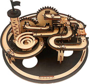 3D Wooden Marble Run Puzzle DIY Mechanical Model Kit Adult Build Toy - Kwikley