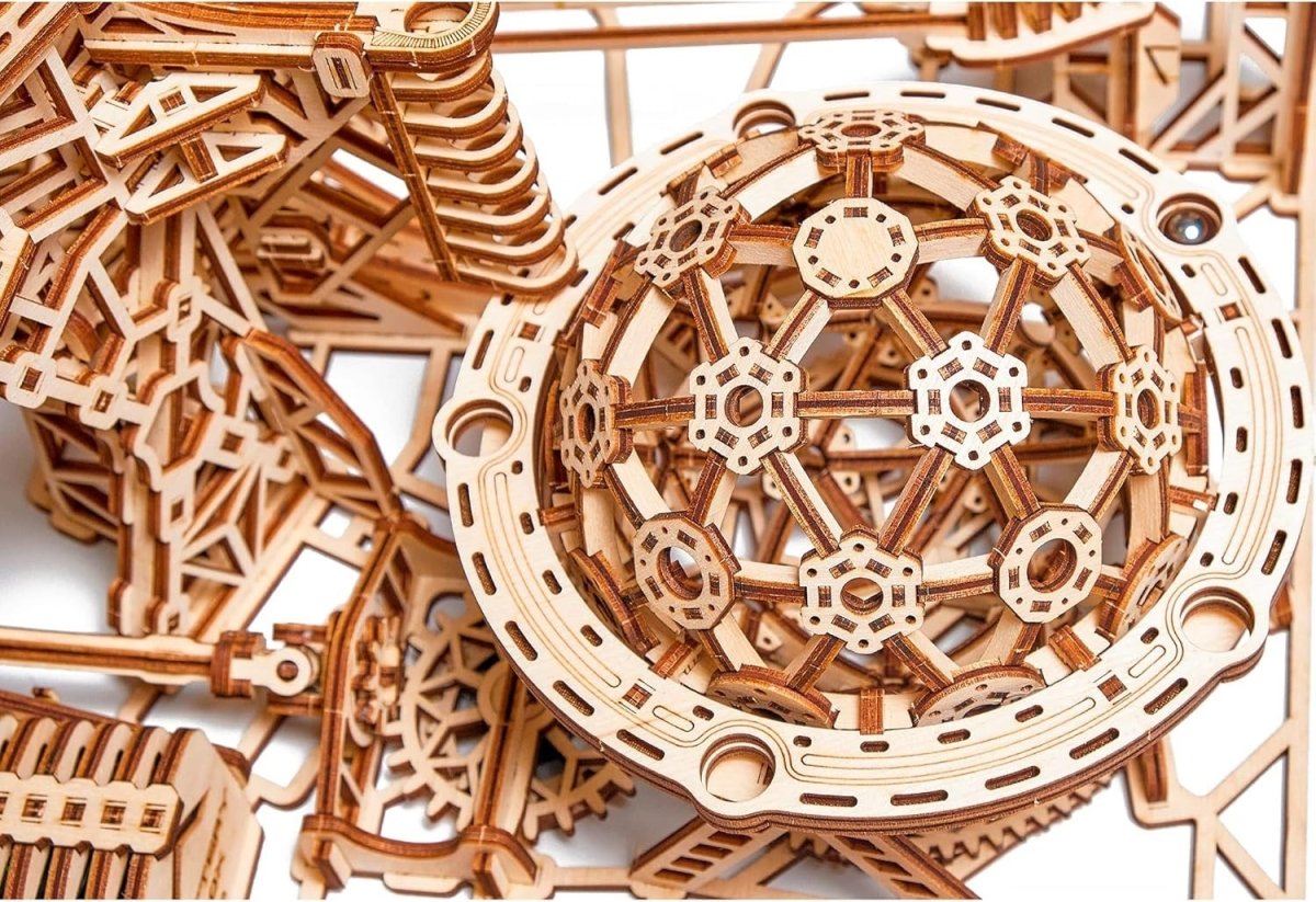 3D Wooden Marble Run Puzzle Electric Roller Coaster Kit 678PCS Adult - Kwikley