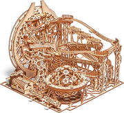 3D Wooden Marble Run Puzzle Electric Roller Coaster Kit 678PCS Adult - Kwikley
