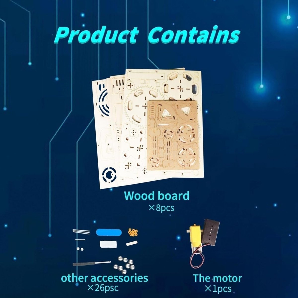 3D Wooden Marble Run Puzzle Mechanical Ball Track DIY STEM Model - Kwikley