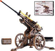 3D Wooden Mechanical Launcher Model Kit DIY STEM Puzzle Desk Display - Kwikley