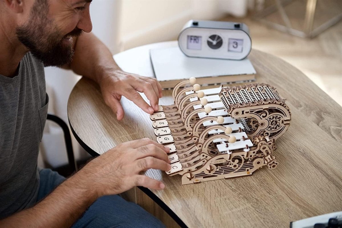 3D Wooden Musical Piano Puzzle DIY Mechanical Music Box Kit 573PCS Adult - Kwikley