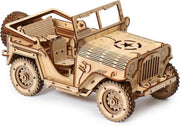 3D Wooden Off Road Car Puzzle DIY Vehicle Model Kit 428PCS STEM Build - Kwikley