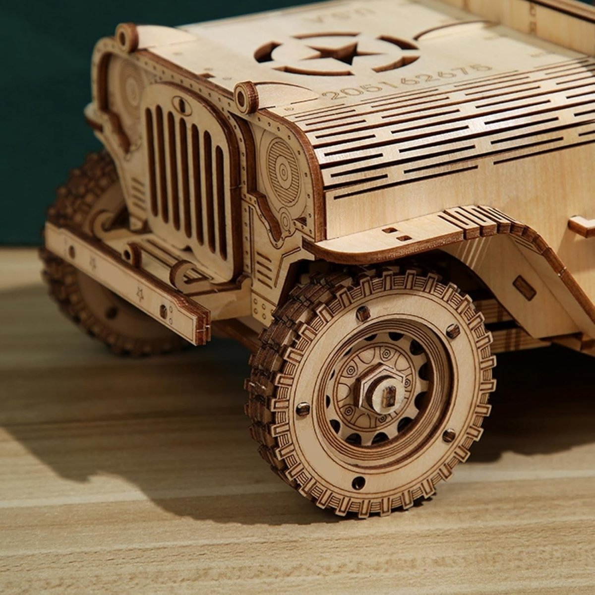 3D Wooden Off Road Car Puzzle DIY Vehicle Model Kit 428PCS STEM Build - Kwikley
