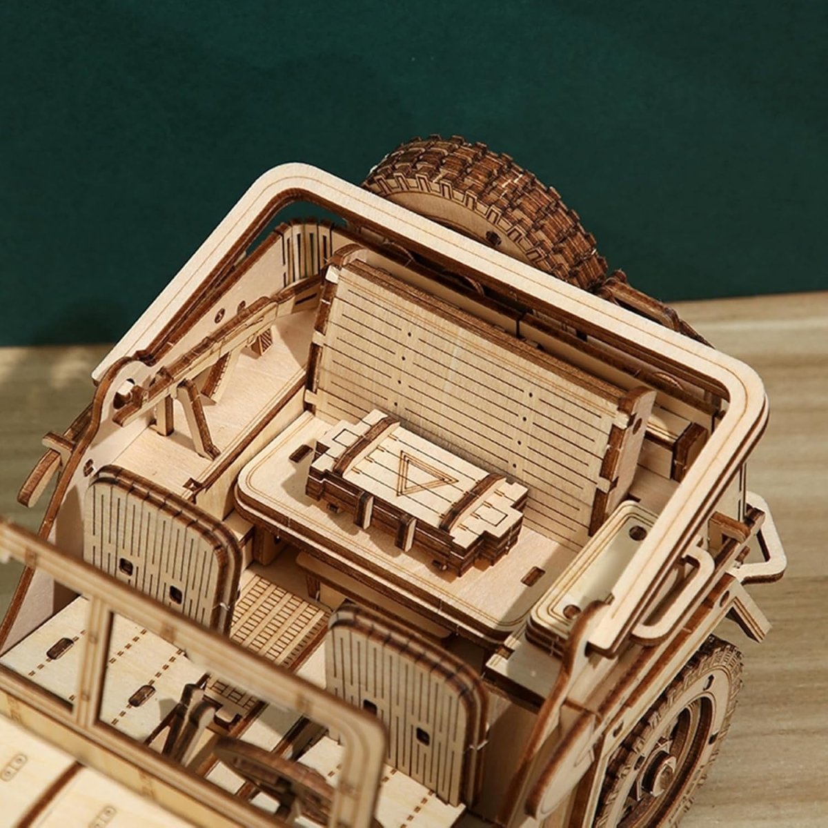 3D Wooden Off Road Car Puzzle DIY Vehicle Model Kit 428PCS STEM Build - Kwikley