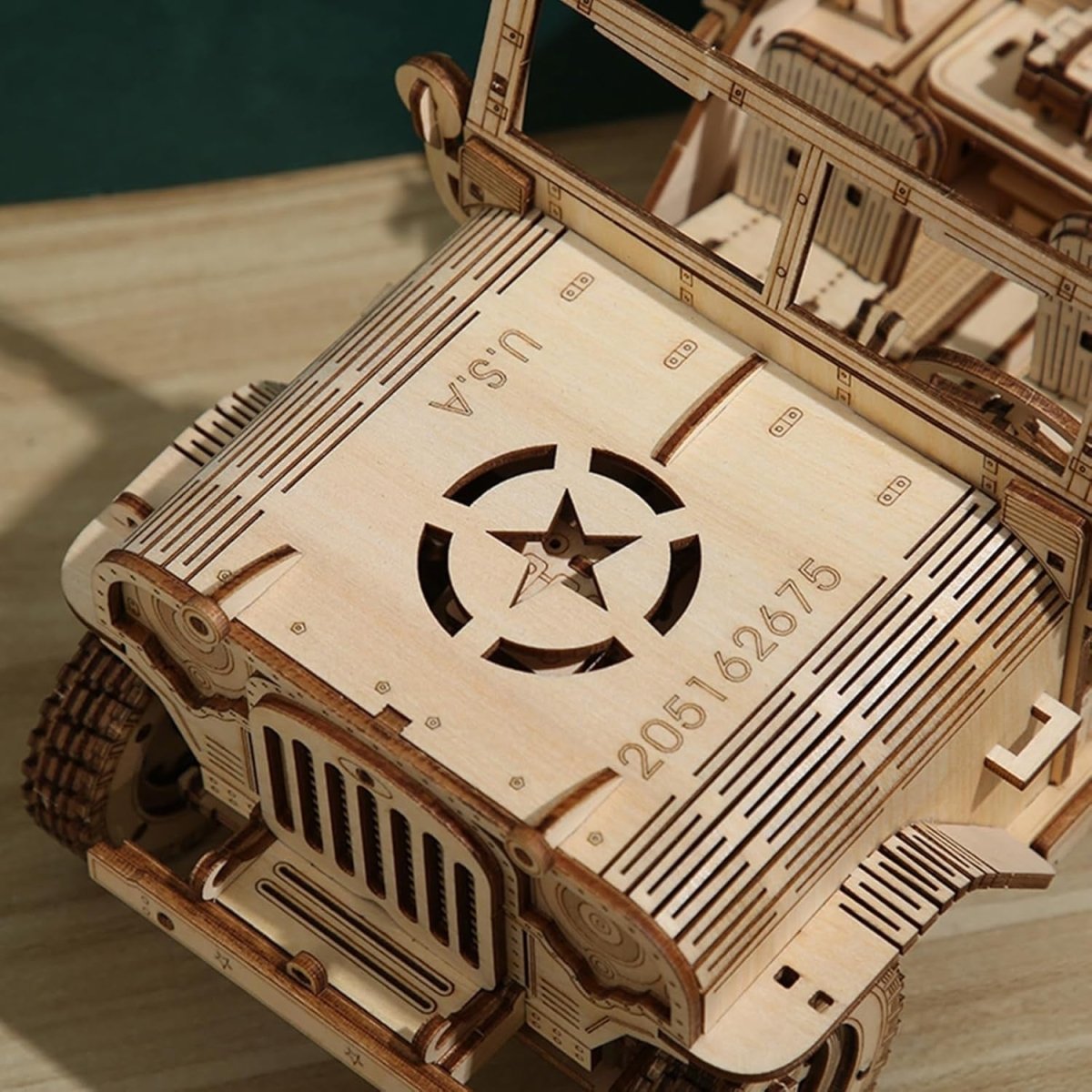 3D Wooden Off Road Car Puzzle DIY Vehicle Model Kit 428PCS STEM Build - Kwikley