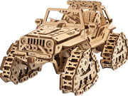 3D Wooden Off Road Vehicle Puzzle Track ATV Mechanical Model Kit 423pc - Kwikley
