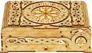 3D Wooden Puzzle Box DIY Storage Chest Mechanical Model Kit Desk Organizer - Kwikley