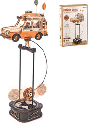 3D Wooden Retro Car Puzzle Dynamic Balance Desk Ornament DIY Model Kit - Kwikley