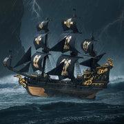 3D Wooden Sailing Ship Puzzle Model Kit Seahorse Barque 603PCS Decor - Kwikley