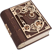3D Wooden Secret Puzzle Box DIY Steampunk Book Safe Kit 263PCS Adult - Kwikley