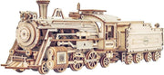 3D Wooden Steam Train Model Kit 308 Piece DIY Locomotive Puzzle Gift - Kwikley