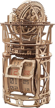 3D Wooden Tourbillon Clock Puzzle Mechanical DIY Model Kit 338PCS Adult - Kwikley