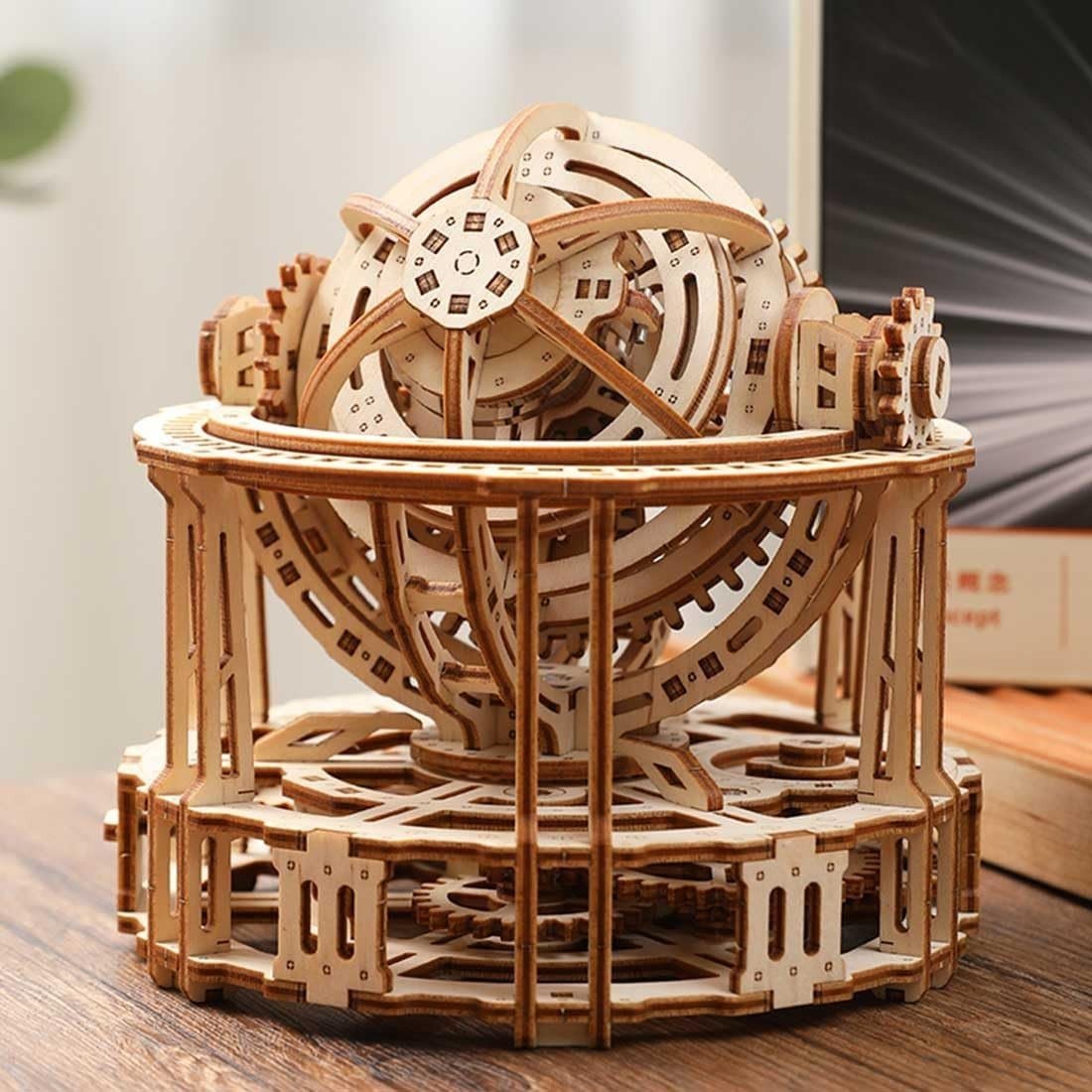 3D Wooden Tourbillon Timer Puzzle 218PCS Mechanical DIY Model Kit - Kwikley