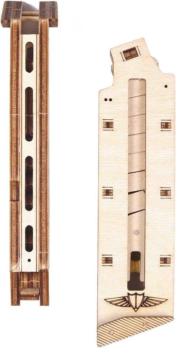 3D Wooden Toy Gun Puzzle DIY Mechanical Model Kit with 2 Magazines - Kwikley