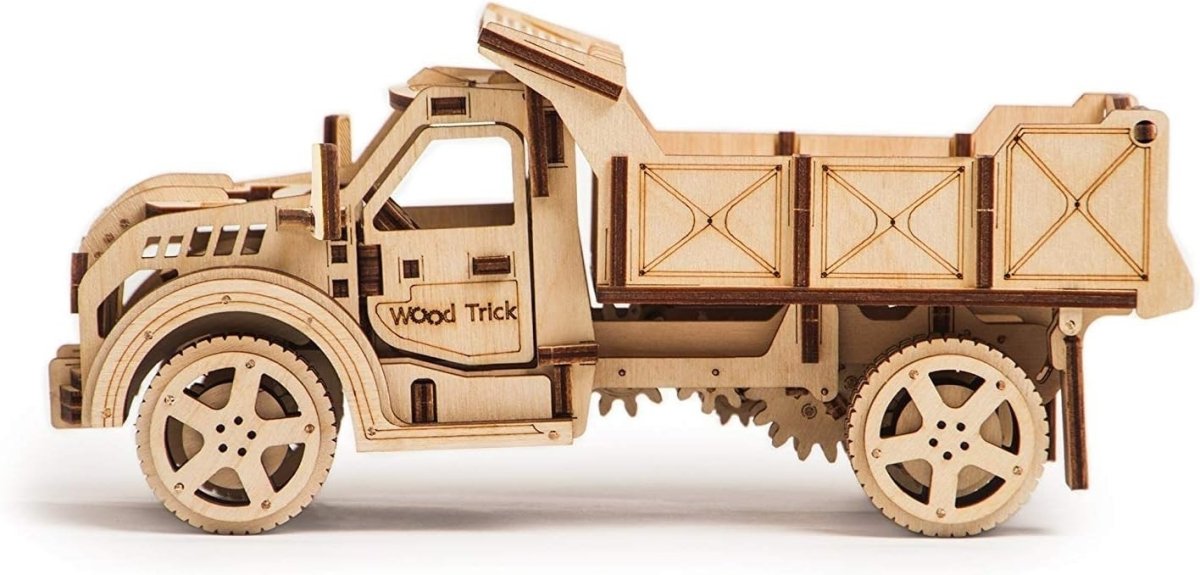 3D Wooden Truck Model Kit 215pc DIY Mechanical Vehicle Puzzle Gift - Kwikley