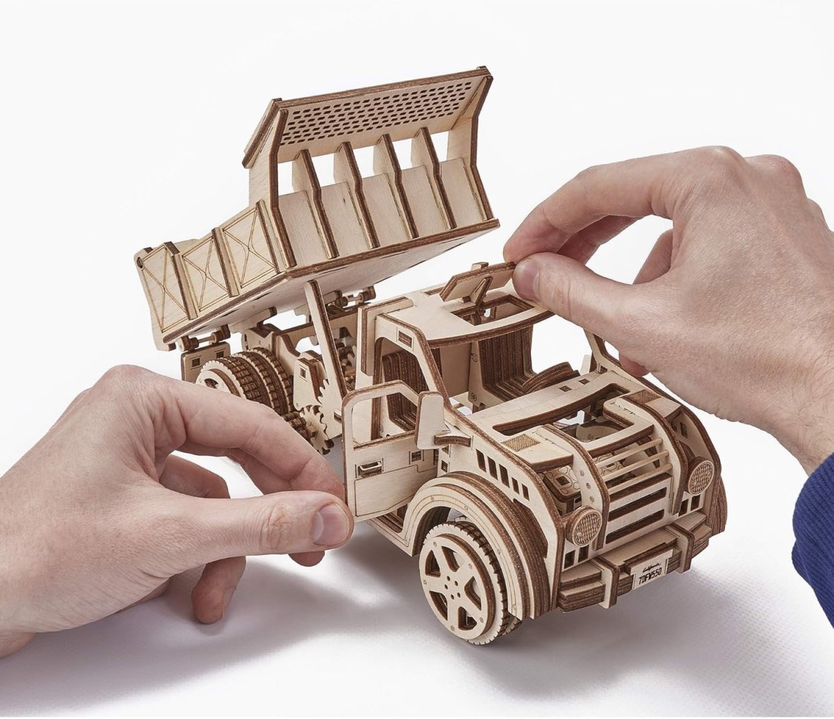 3D Wooden Truck Model Kit 215pc DIY Mechanical Vehicle Puzzle Gift - Kwikley