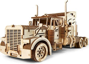 3D Wooden Truck Puzzle Mechanical Model Kit Working Engine DIY Build - Kwikley
